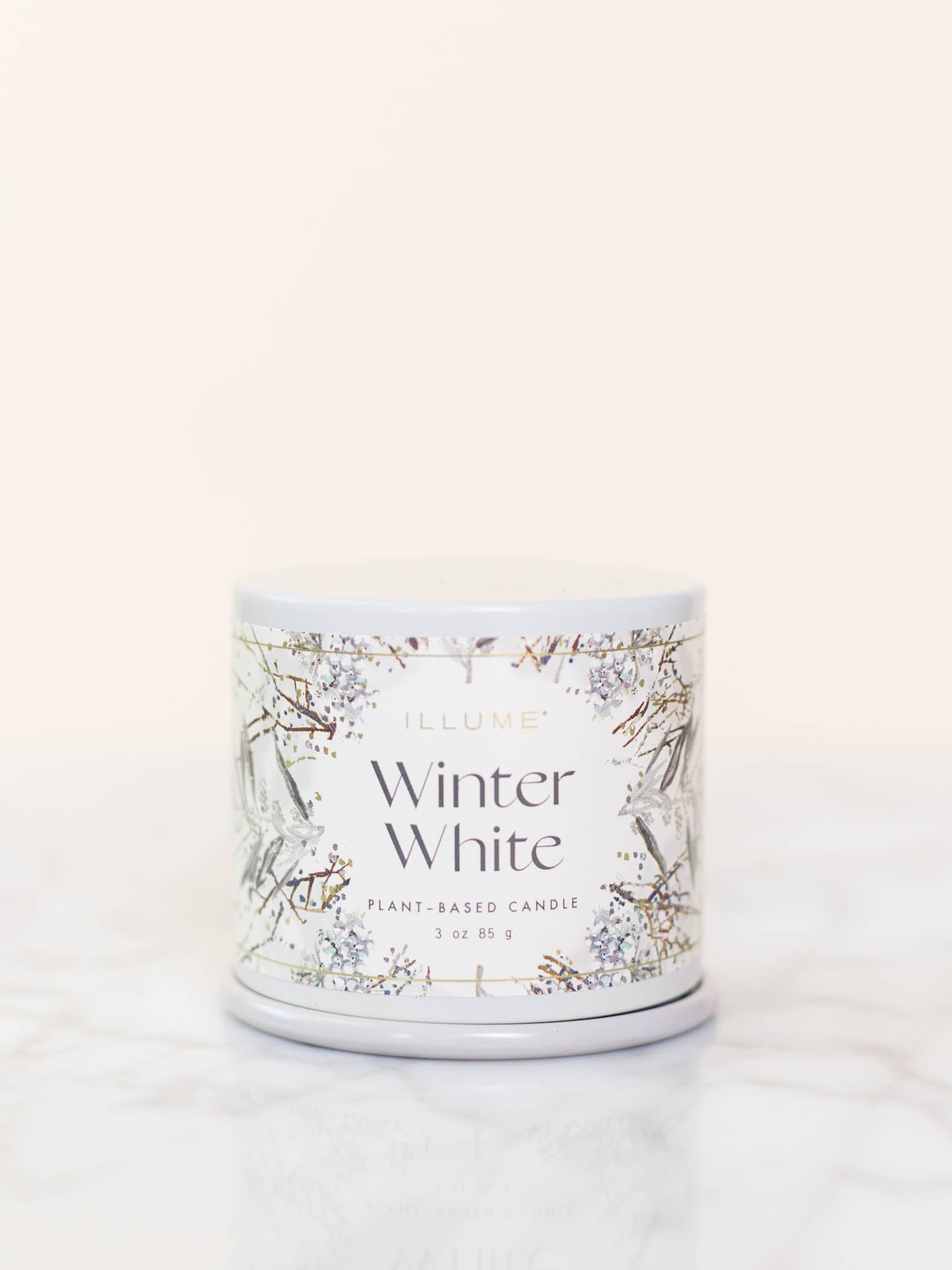 Illume Winter White 3oz Demi Vanity Tin – Leela And Lavender