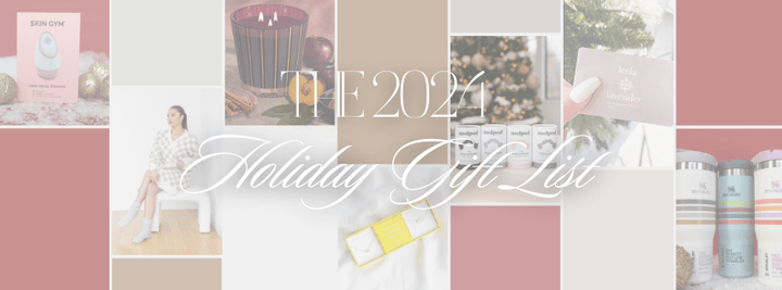 gift options, text overlay with The 2024 Holiday Gift List 