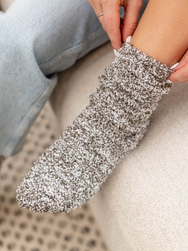 Barefoot Dreams Cozy Chic Heathered Socks