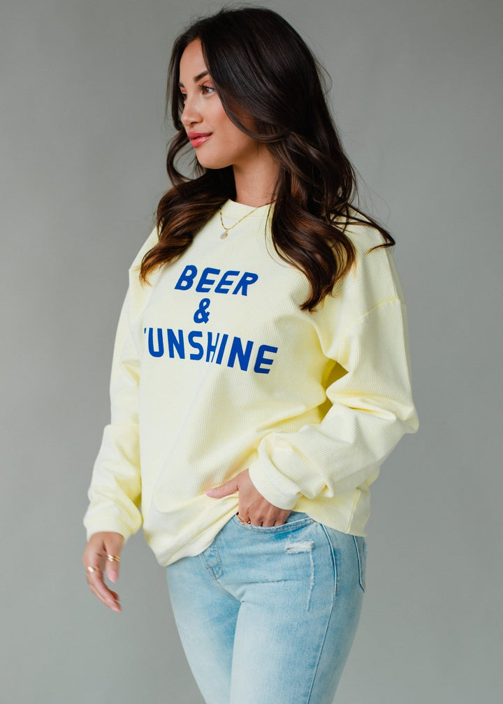 Beer & Sunshine Corded CrewScreen tees