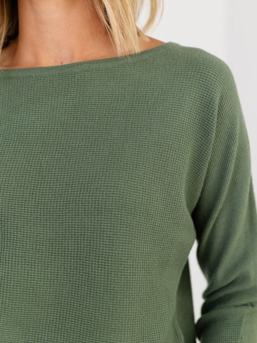 Boat Neck Ribbed Classic SweaterSweaters