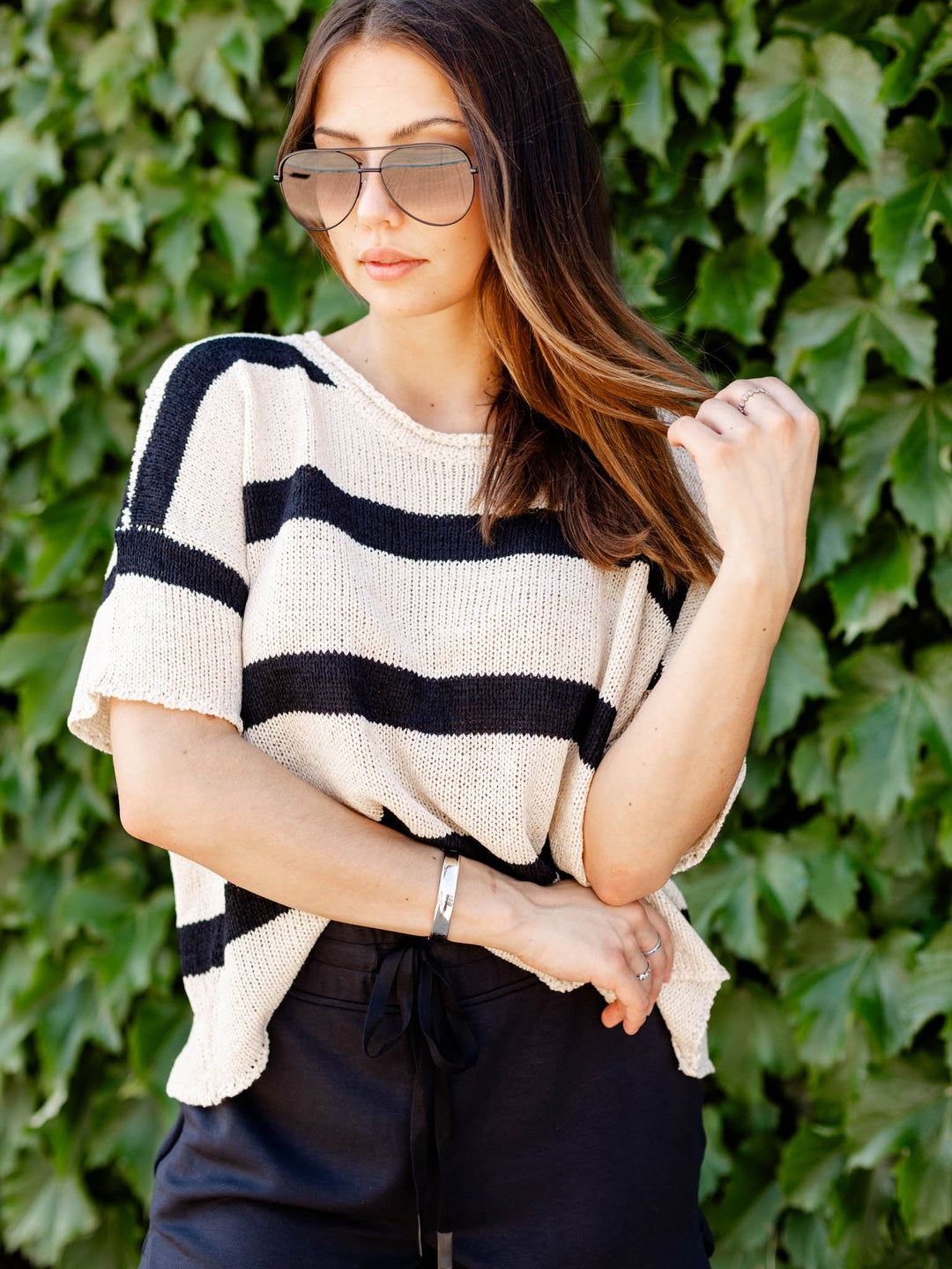 Boxy Colorblock Stripe SweaterSweaters