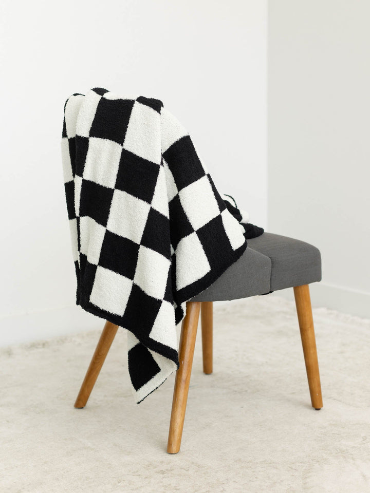 Checkerboard Pattern Throw BlanketBlanket