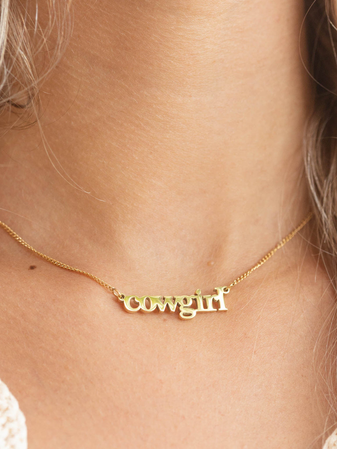 Cowgirl Script NecklaceNecklace