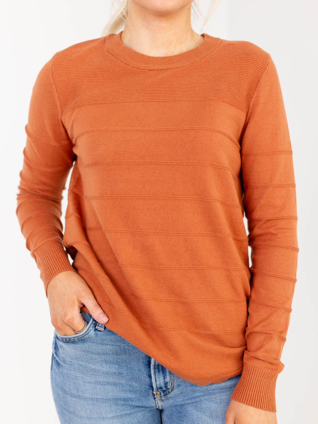 Crew Neck Long Sleeve Super Soft PulloverSweaters