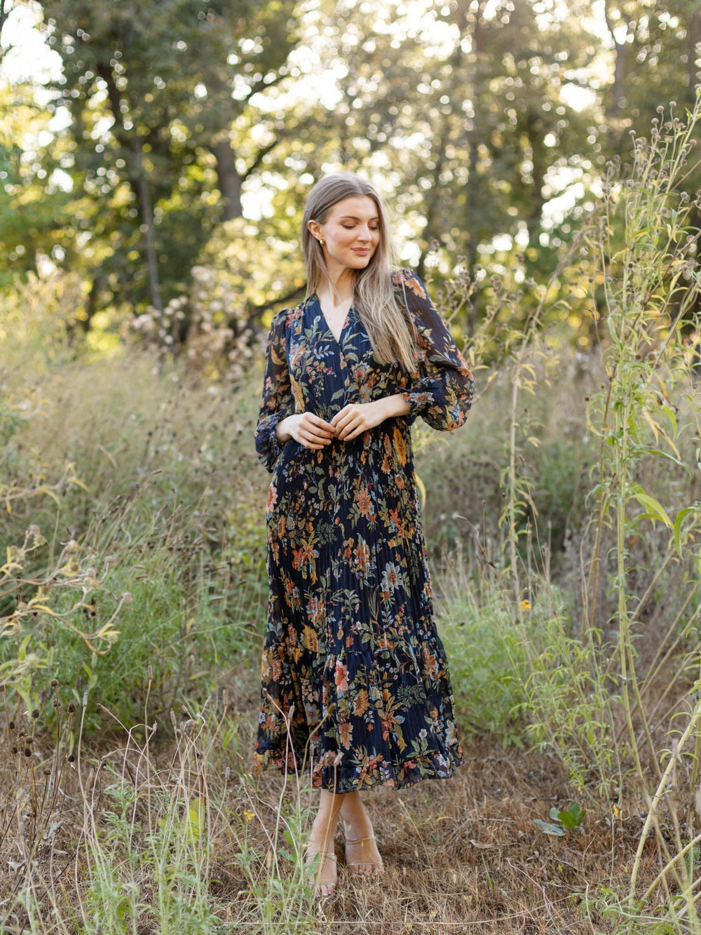 Current Air Surplus Long Floral DressDress