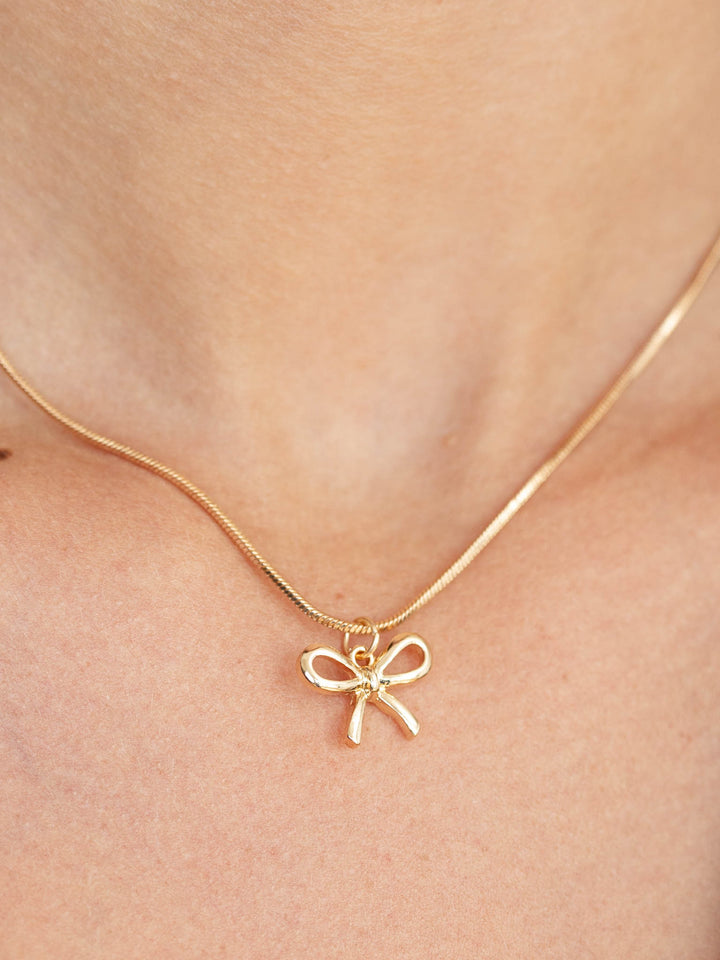 Dainty Bow NecklaceNecklace