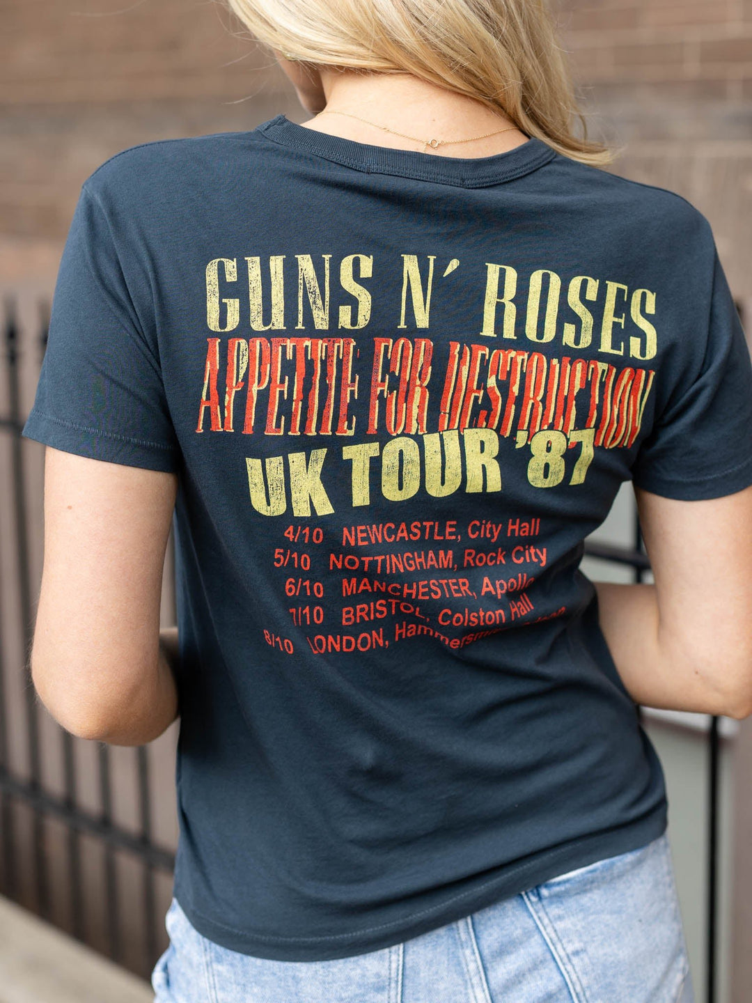 Daydreamer Guns N Roses UK Tour '87 Ringer TeeScreen tees