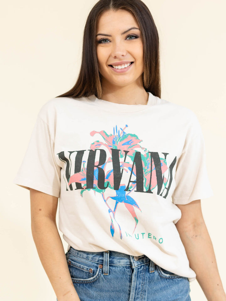 Daydreamer Nirvana Lilies Weekend TeeScreen tees