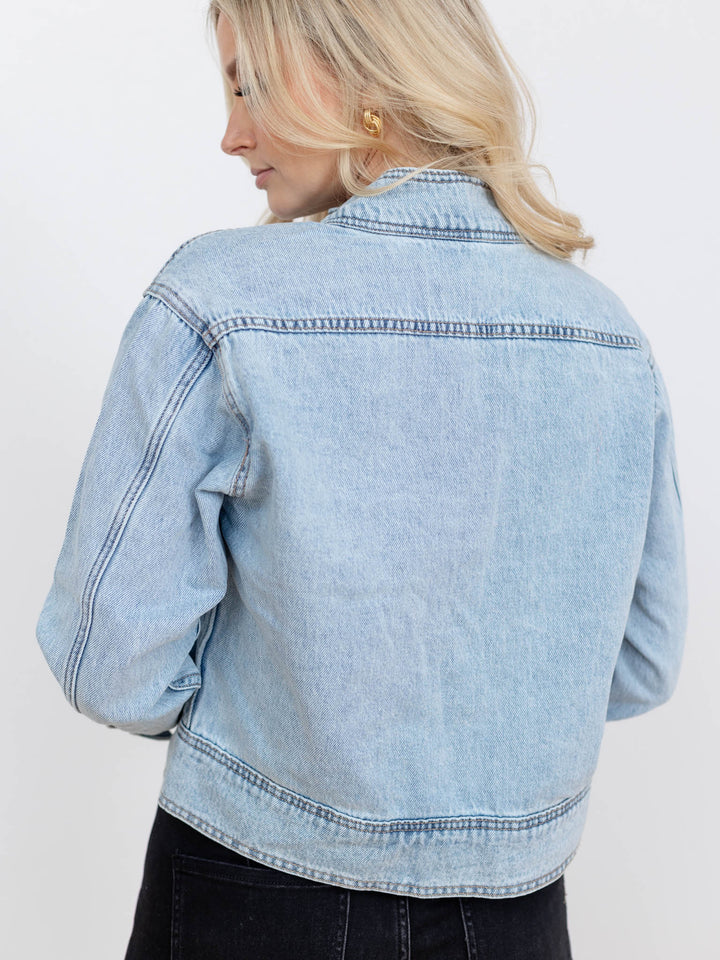 stitch detail jacket