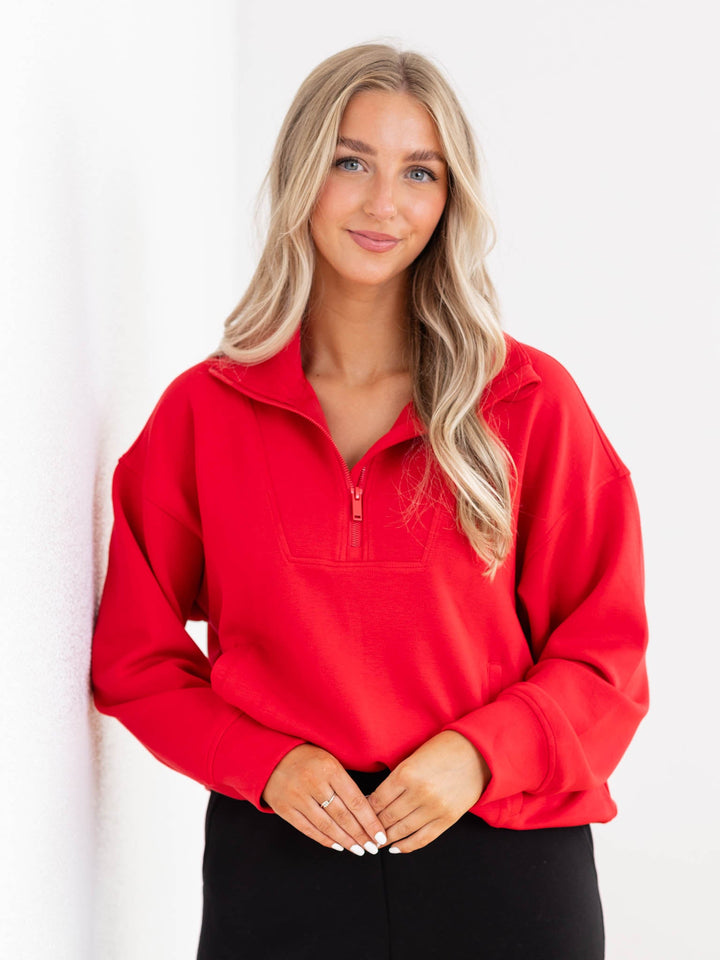 DoubleLUXE Soft Half Zip SweatshirtFleece