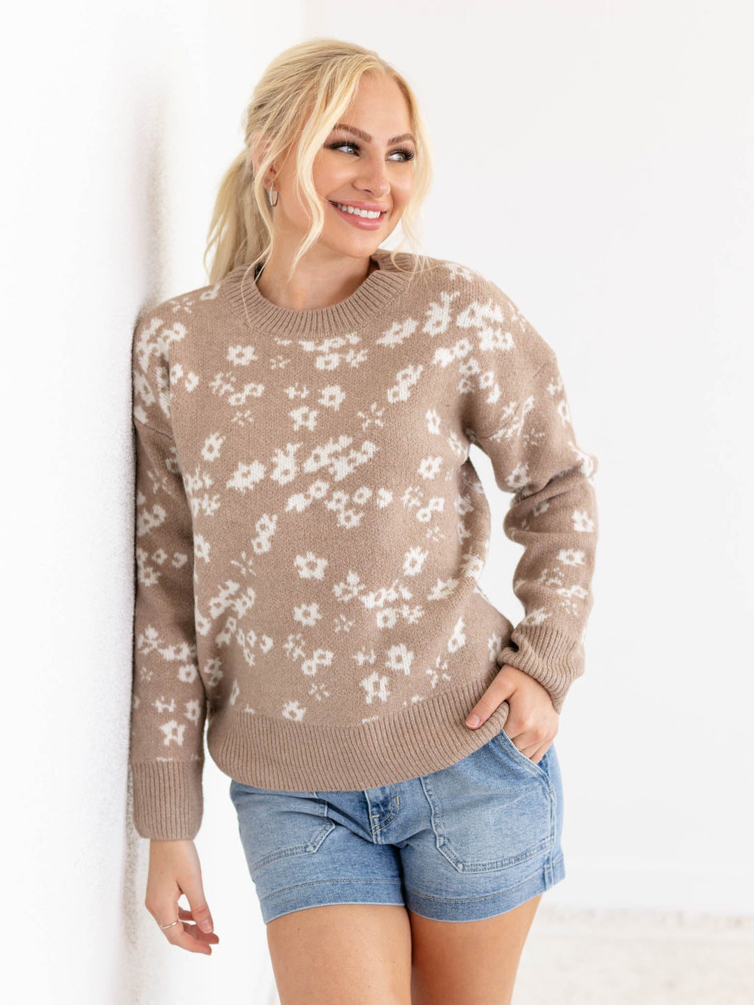 Floral Brushed SweaterSweaters