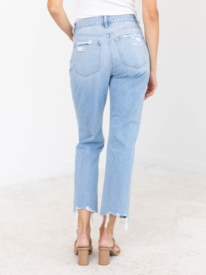 Flying Monkey Angie High Rise Straight CropDenim jeans