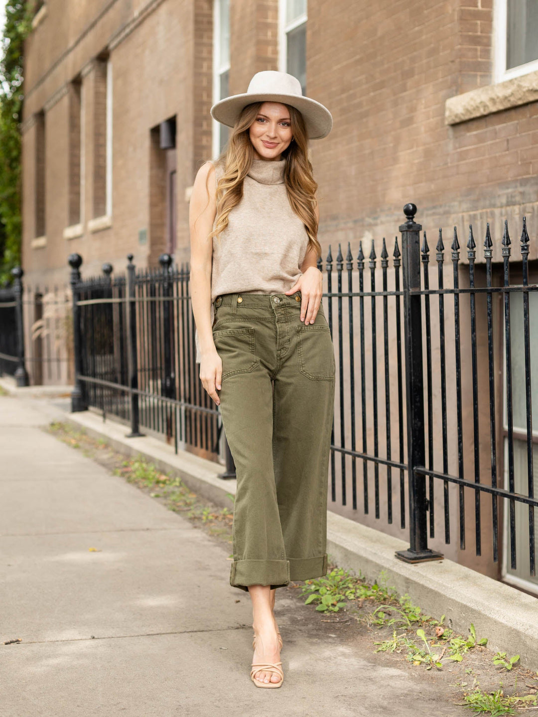 Free People Army Palmer Cuff JeanDenim jeans