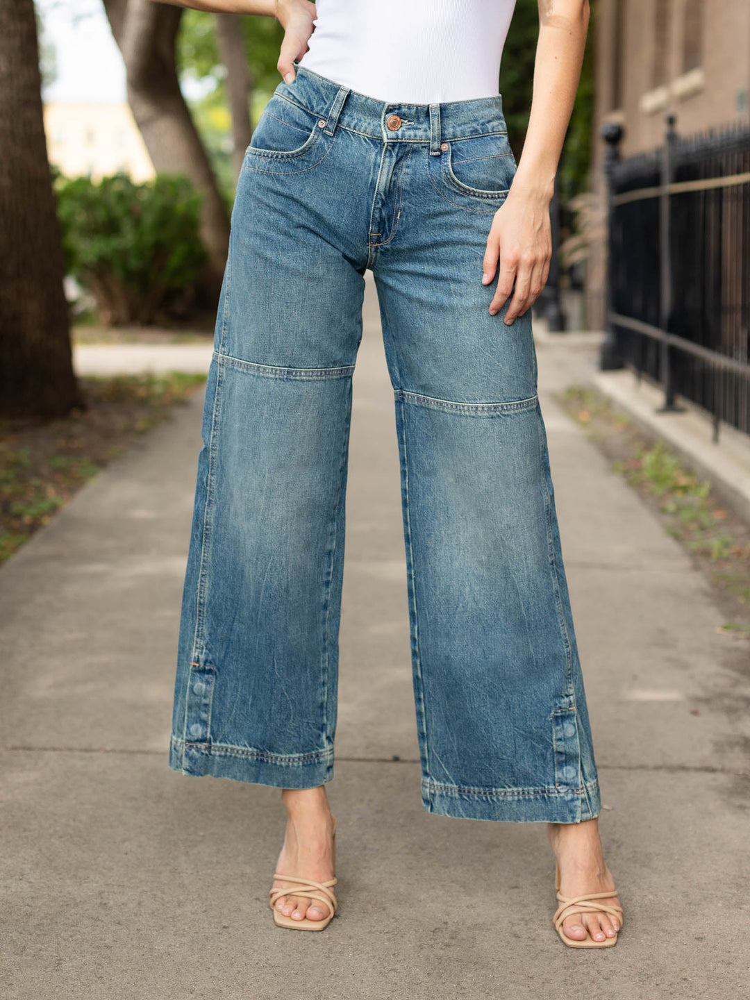 Free People Benji Relaxed Wide LegDenim jeans