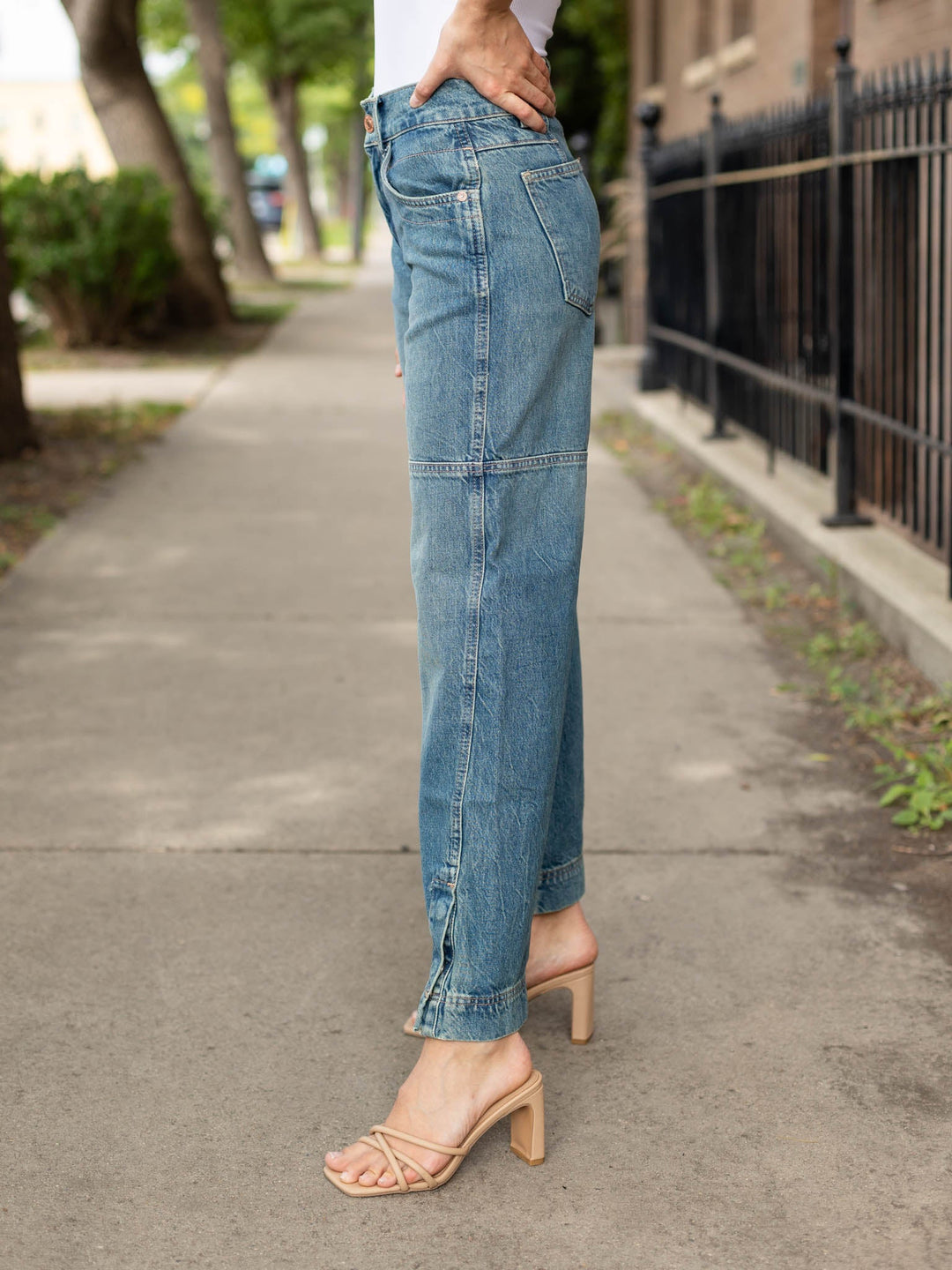 Free People Benji Relaxed Wide LegDenim jeans