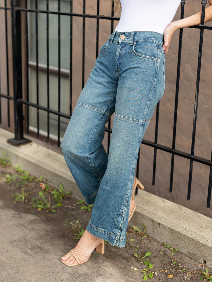 Free People Benji Relaxed Wide LegDenim jeans