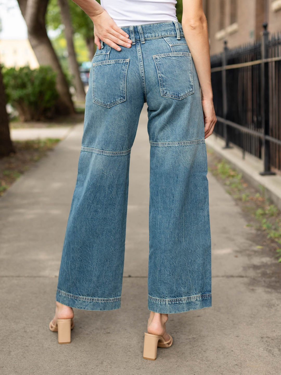 Free People Benji Relaxed Wide LegDenim jeans