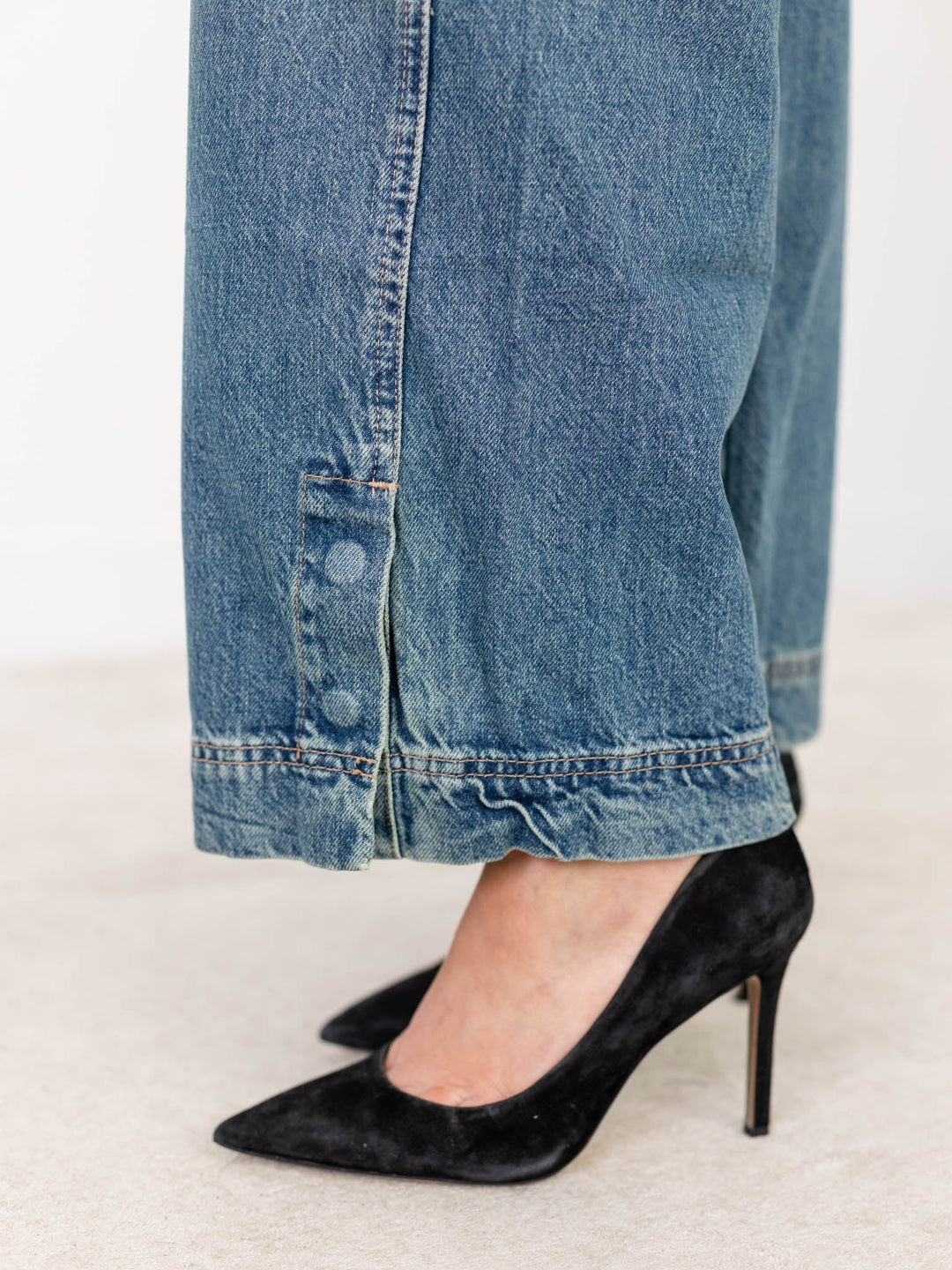 Free People Benji Relaxed Wide LegDenim jeans