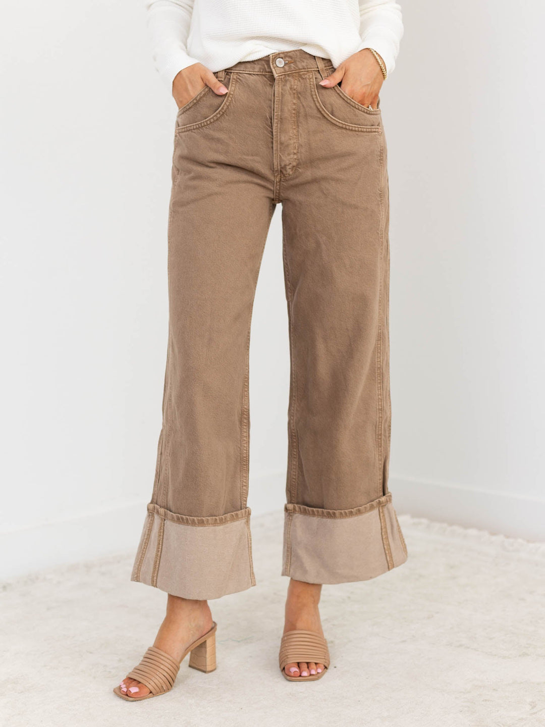 Free People Final Countdown Cuff JeanDenim jeans