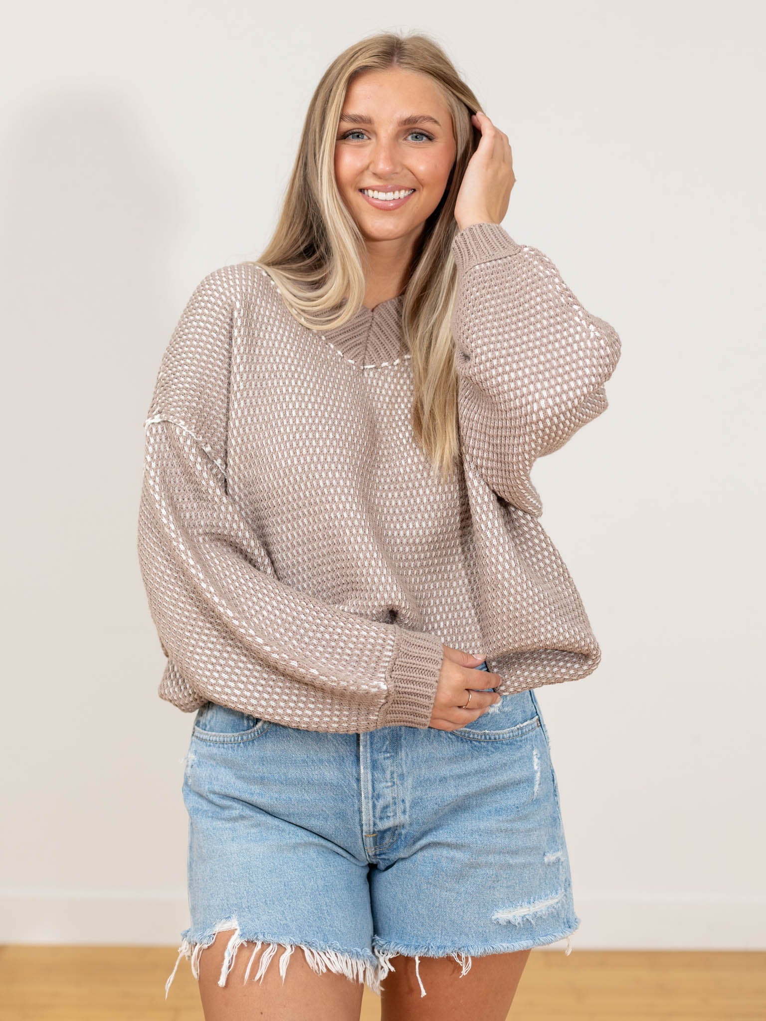 NEW! Free People L top oversized sweater