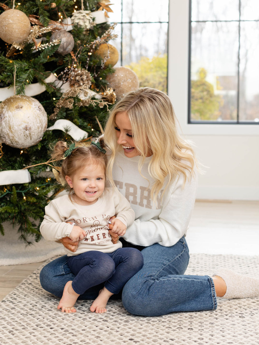 mommy and me holiday sweaters