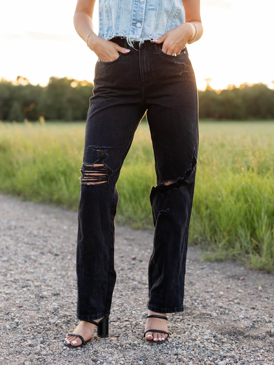 Judy Blue Black High Waist Rigid 90sDenim jeans
