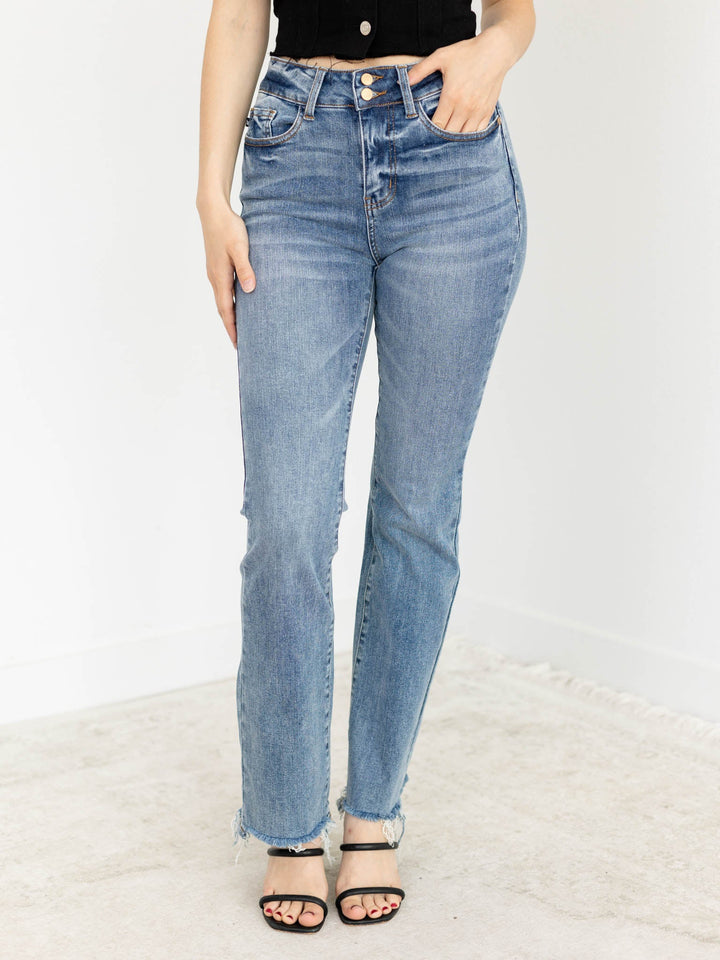 Judy Blue Double Button BootcutDenim jeans