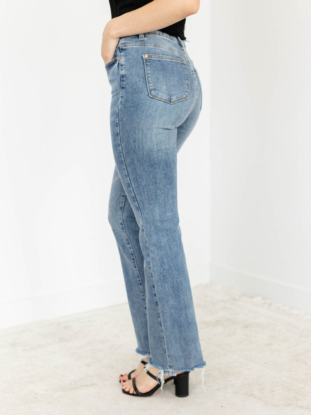 Judy Blue Double Button BootcutDenim jeans