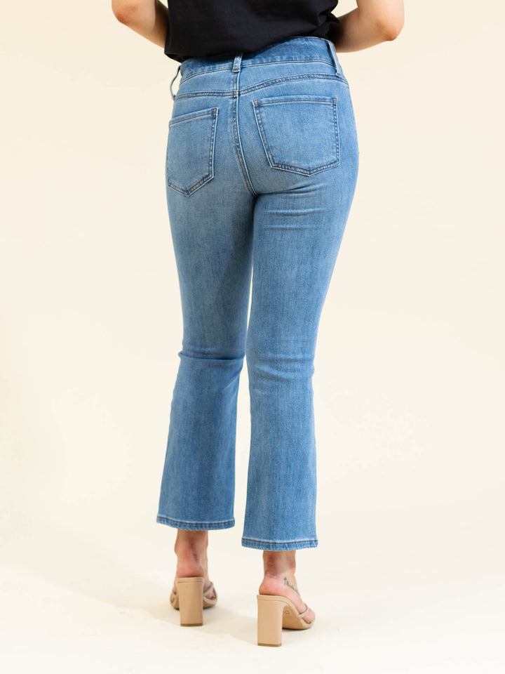 KUT Quality Kelsey High Rise Ankle FlareDenim jeans