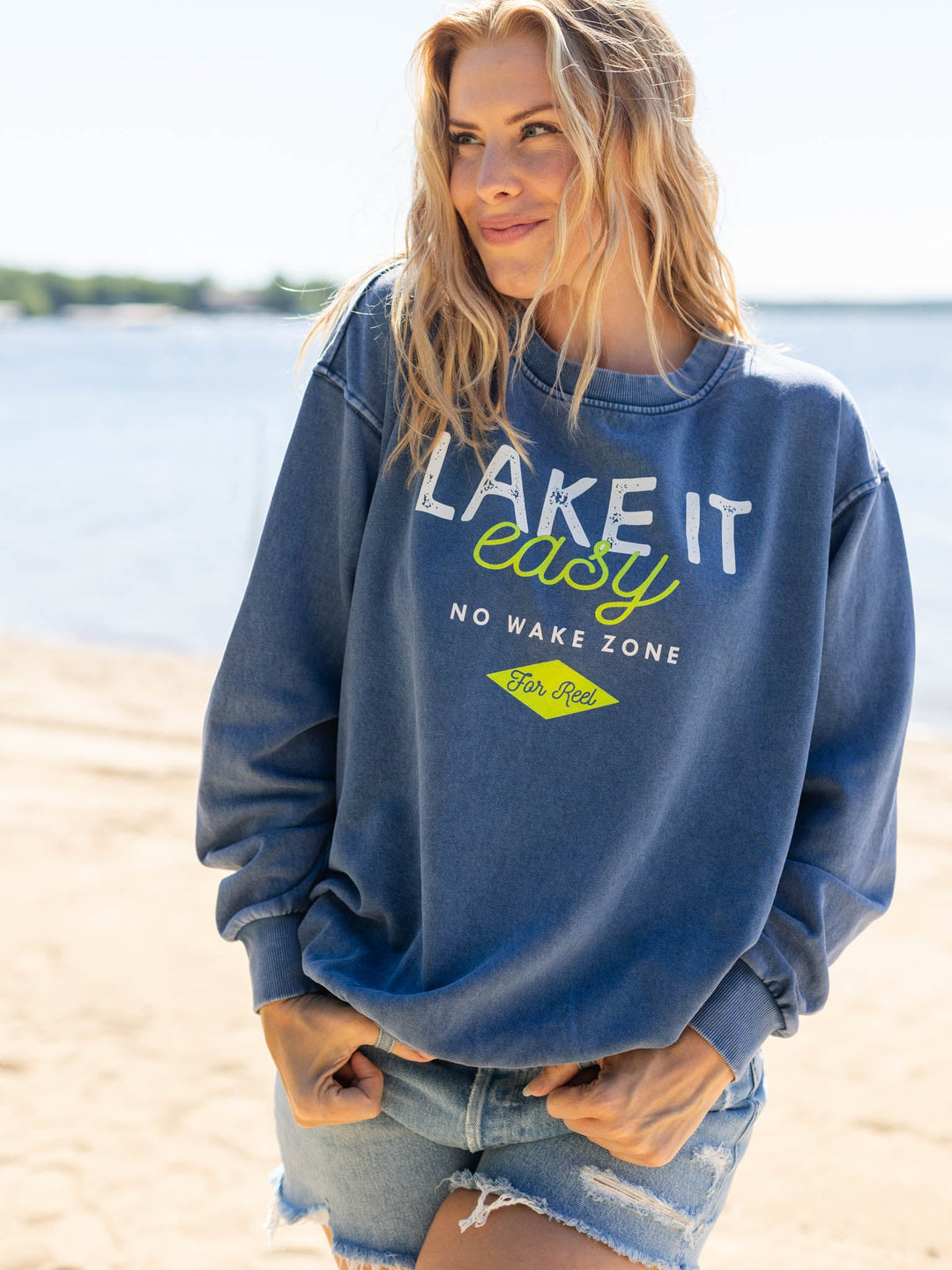 Lake It Easy Mineral Graphic SweatshirtsScreen tees