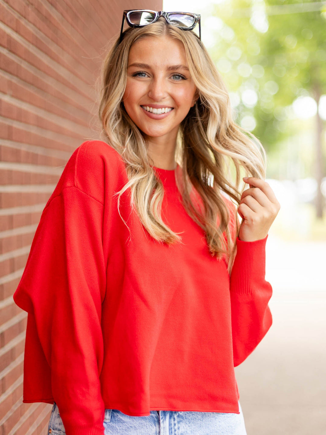 Long Sleeve Knit Basic SweaterSweaters