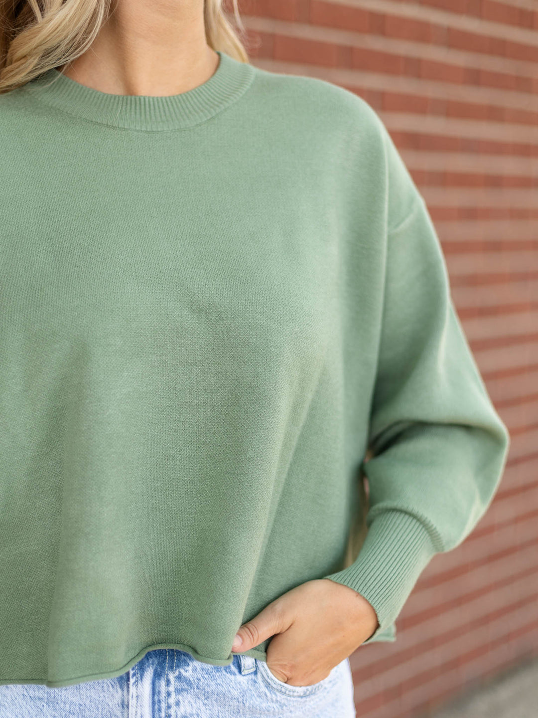 Long Sleeve Knit Basic SweaterSweaters