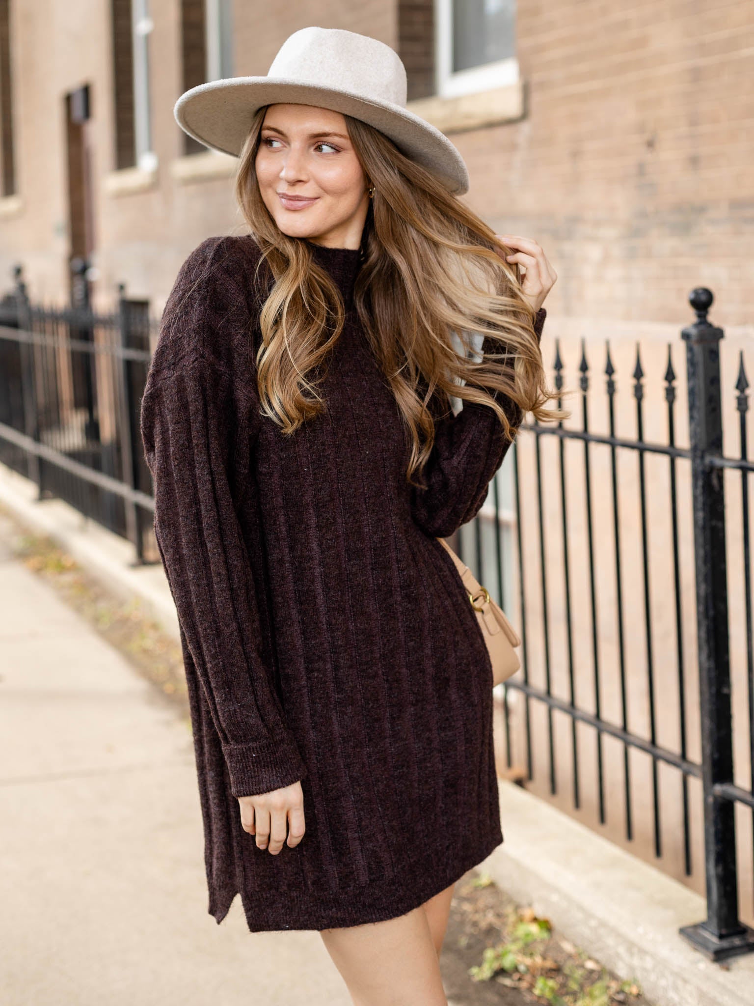 Black mock neck sweater dress shops