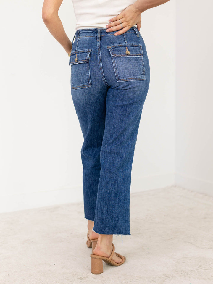 Lovervet Superb High Rise Crop UtilityDenim jeans