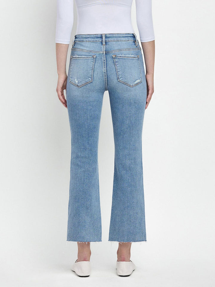 Lovervet Waiting High Rise Crop FlareDenim jeans