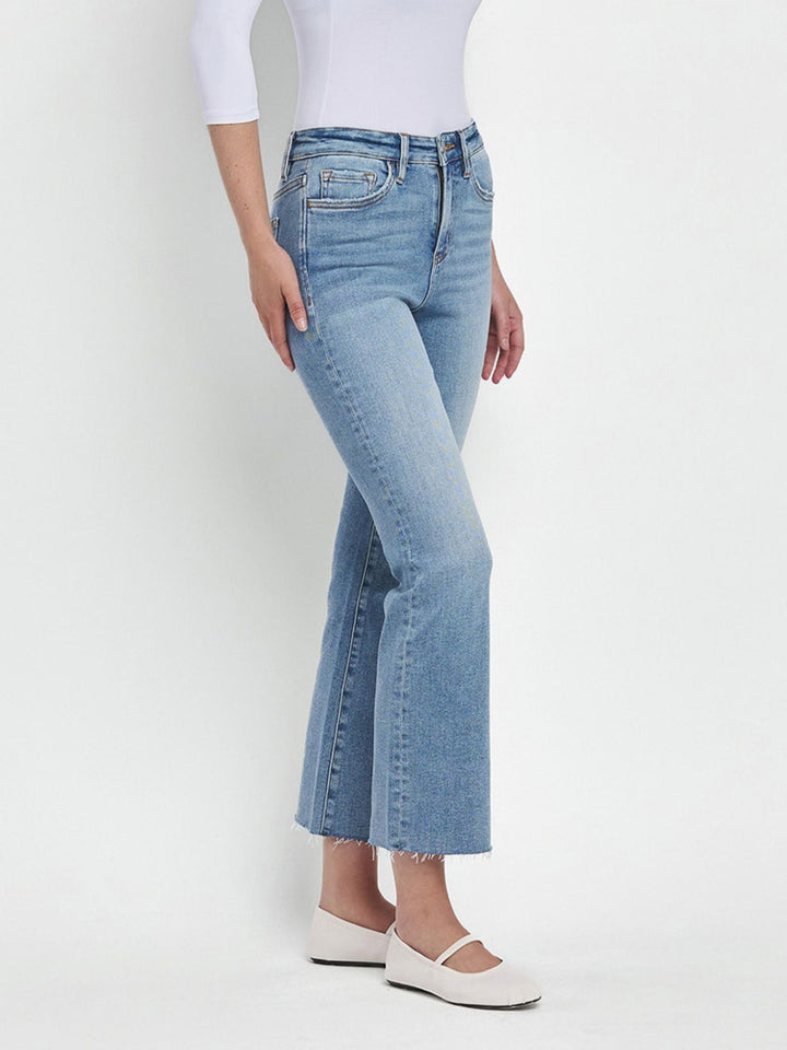 Lovervet Waiting High Rise Crop FlareDenim jeans