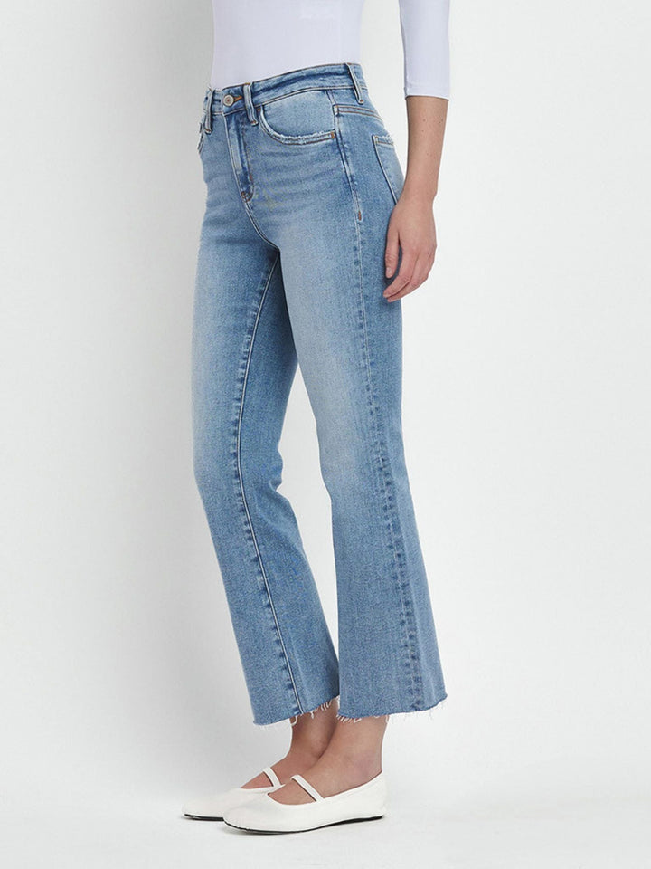 Lovervet Waiting High Rise Crop FlareDenim jeans