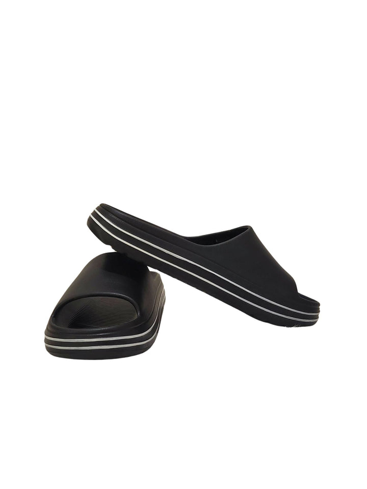 black slip on sandals
