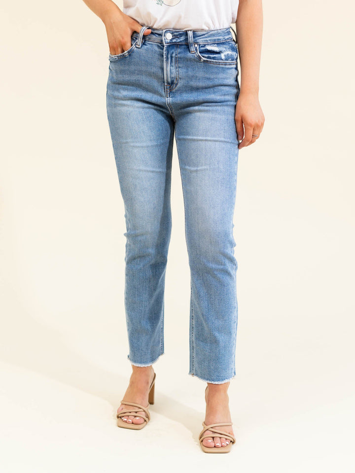 MICA Aniello Super High Rise StraightDenim jeans