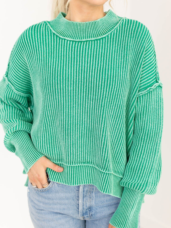 Mineral Wash Oversize SweaterSweaters