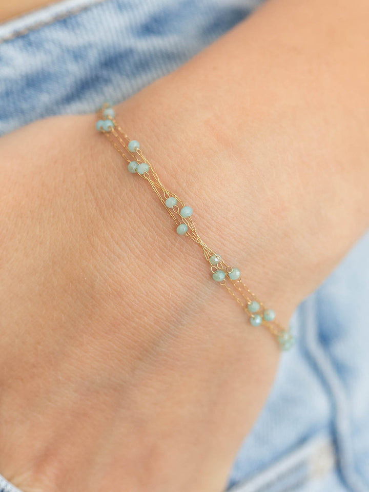 Pearl Bead Charm Dainty BraceletBracelet