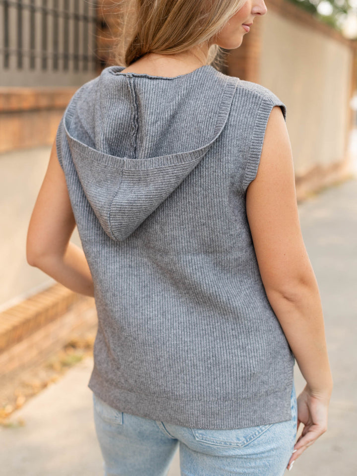 PINCH Hooded Sleeveless SweaterSweaters