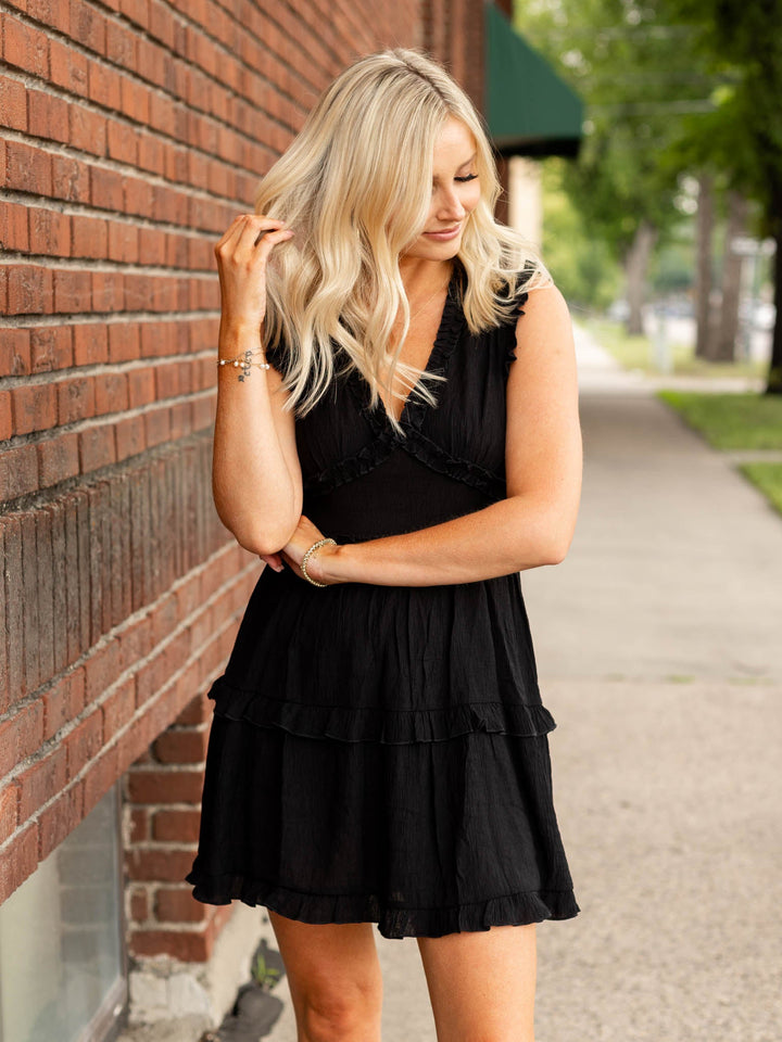 PINCH Sleeveless Ruffle Mini DressDress