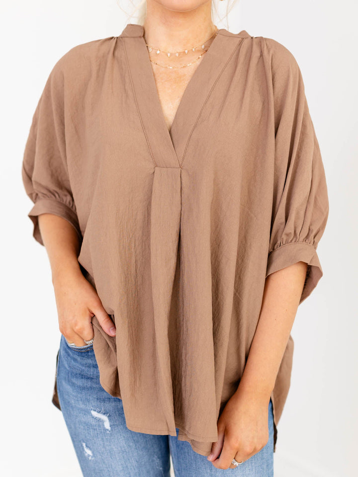 PINCH V - Neck Tunic TopKnit tops