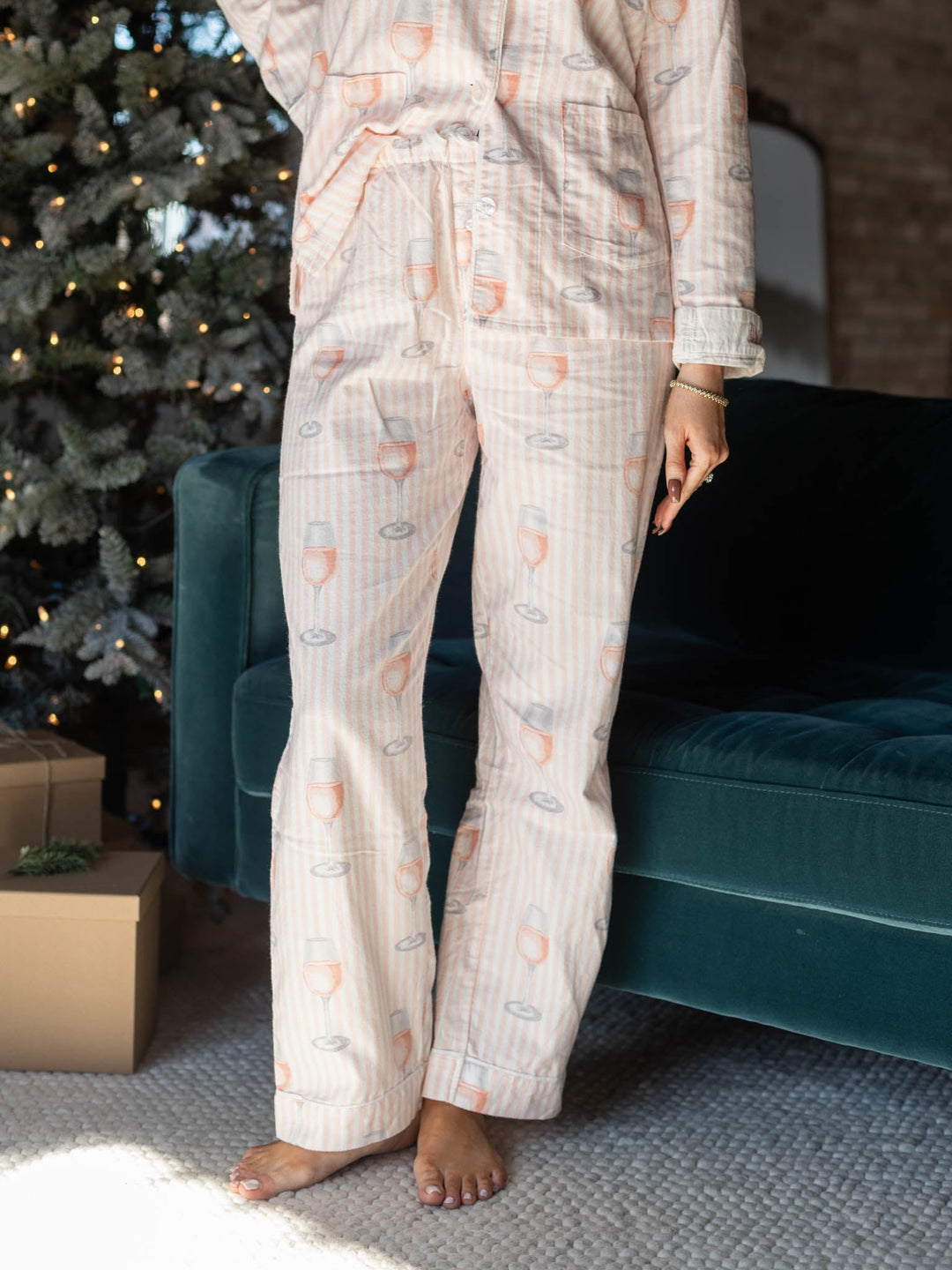 PJ Salvage Rose All Day Stripe SetPJs