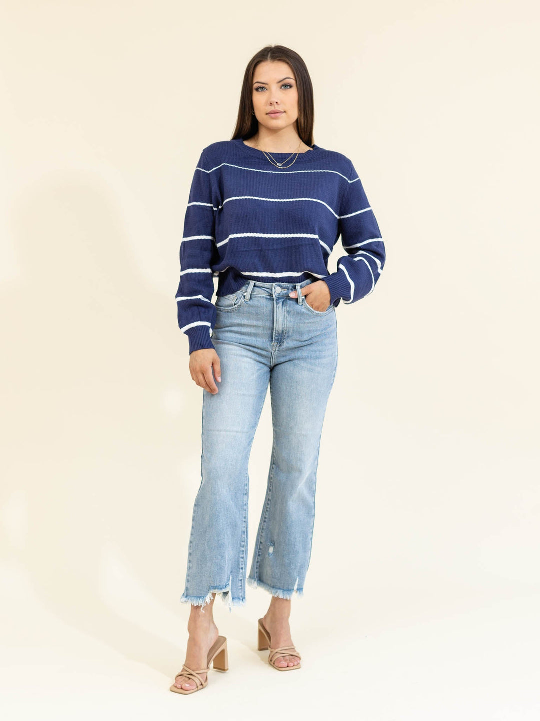 RISEN Light High Rise Straight Relaxed JeansDenim jeans