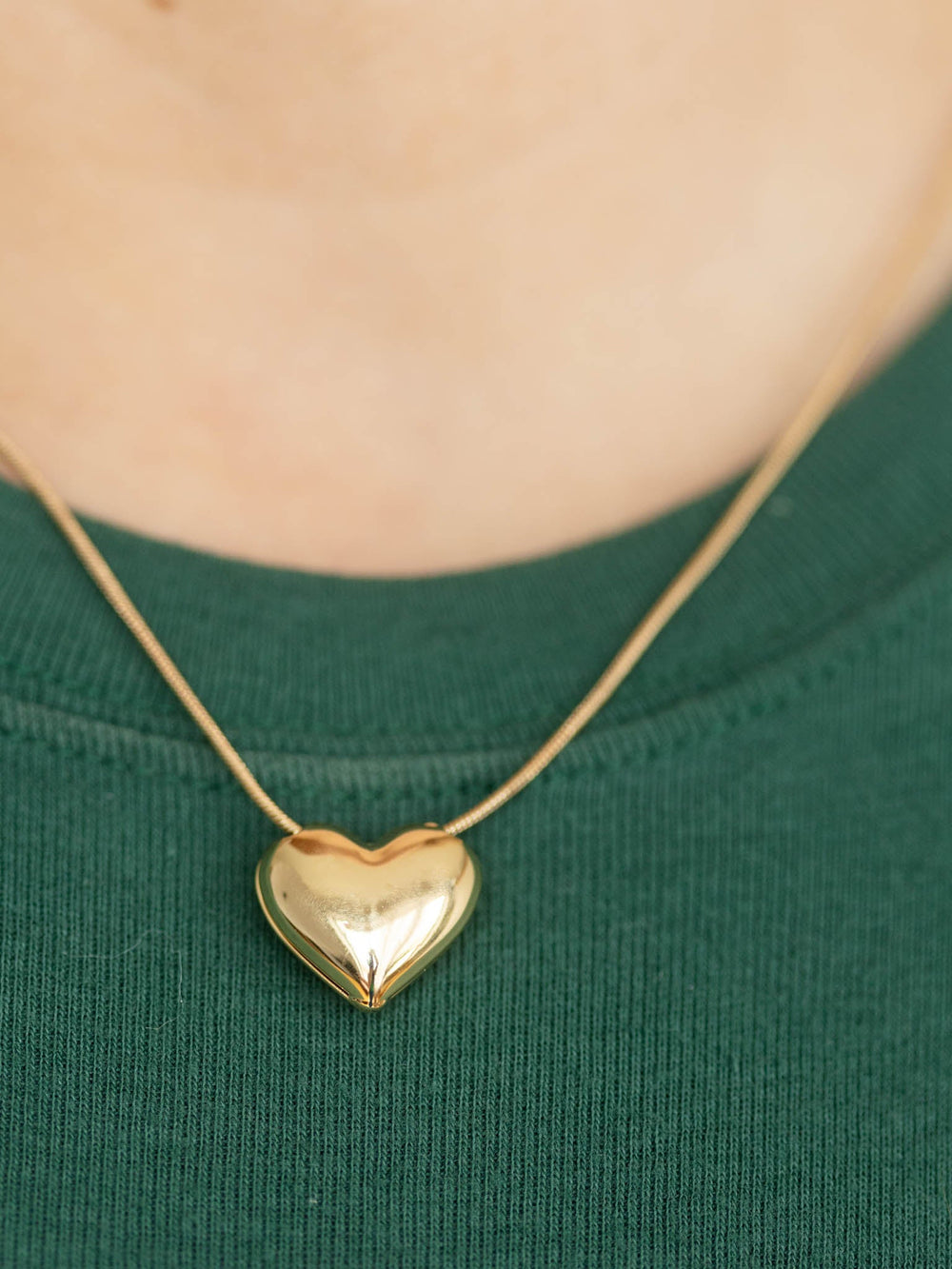 Sodajo Gold Dipped Heart Pendant NecklaceNecklace