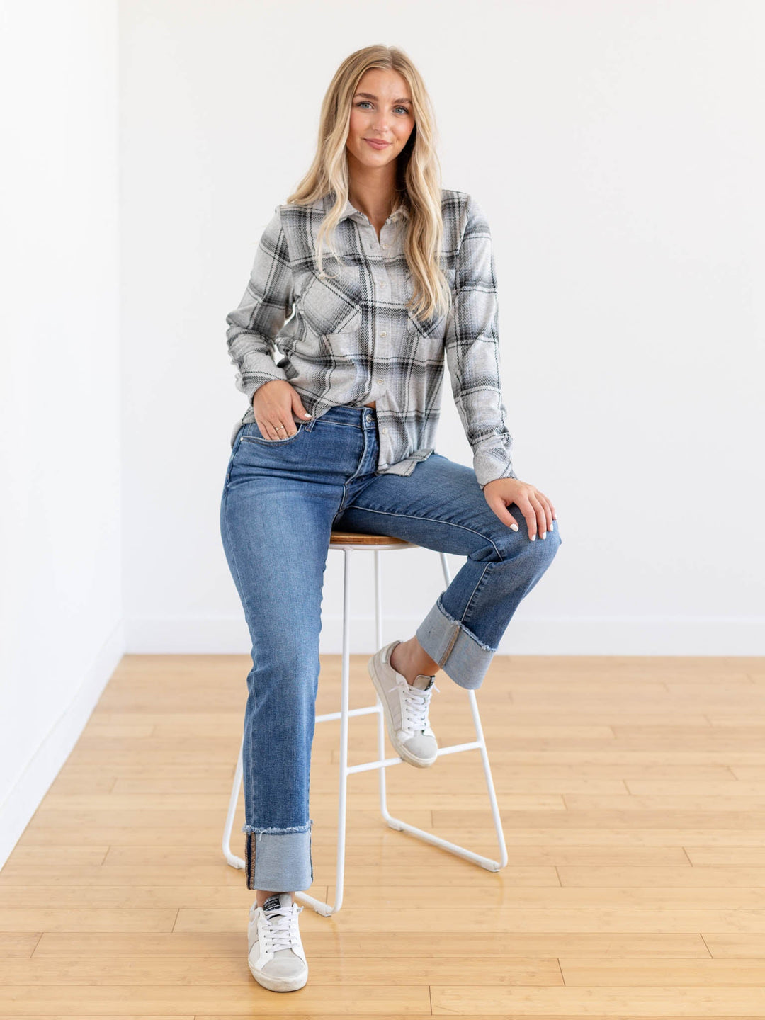 Thread and Supply Plaid Lewis ShirtKnit tops