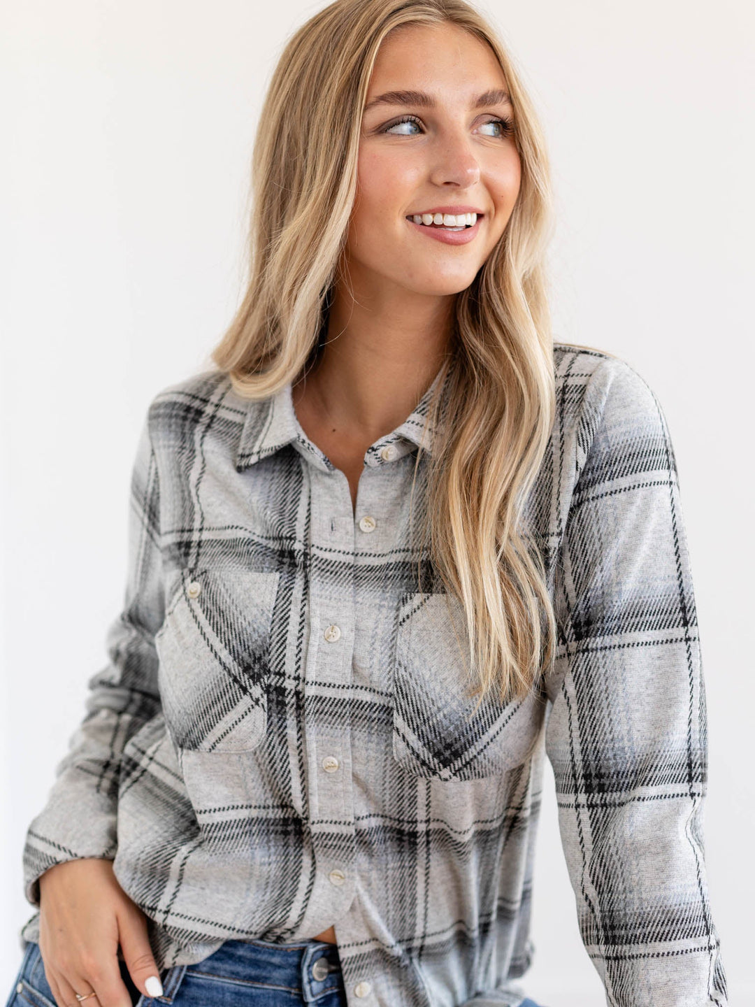 Thread and Supply Plaid Lewis ShirtKnit tops